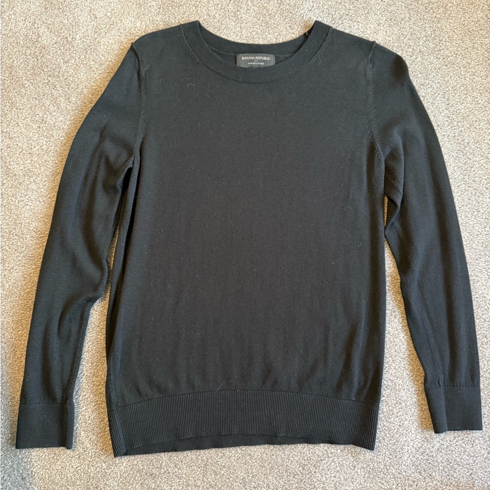 Banana Republic Women’s Black Forever Sweater